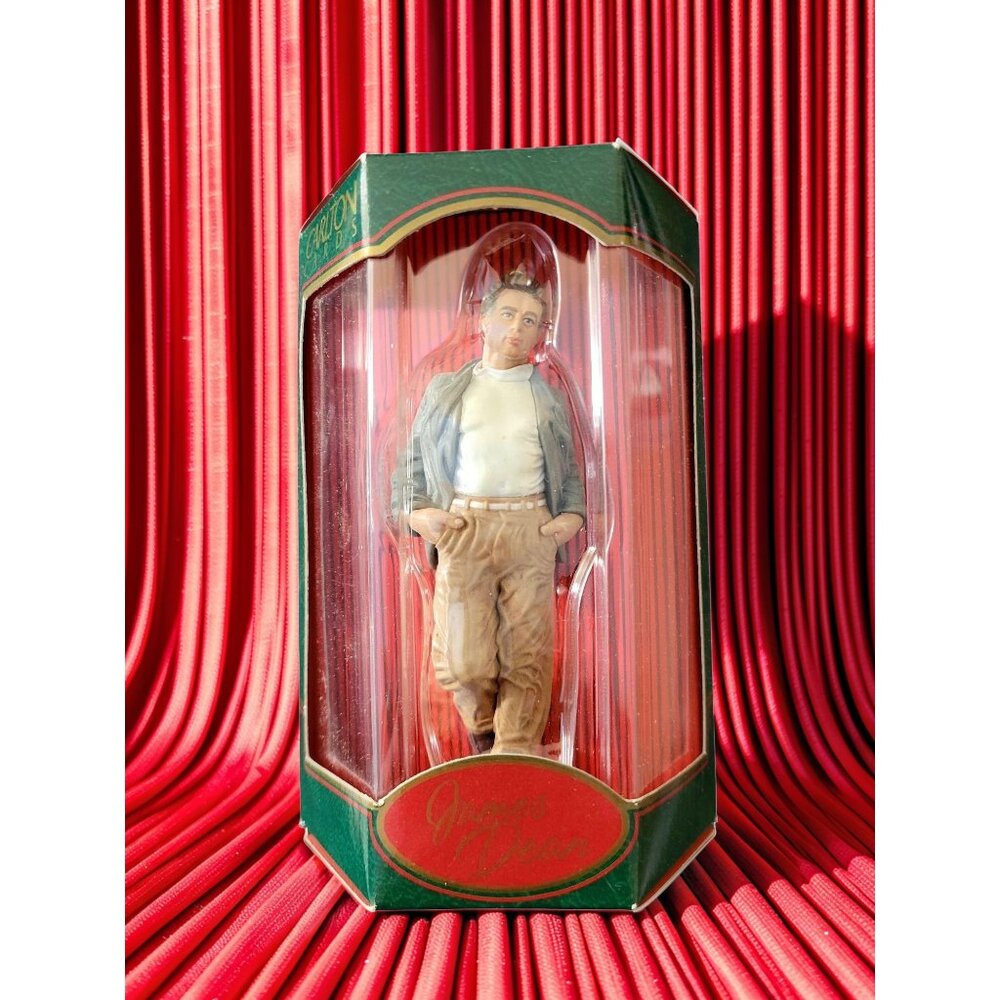 Vintage 1998 Carlton Cards Heirloom Collection James Dean Ornaments.
